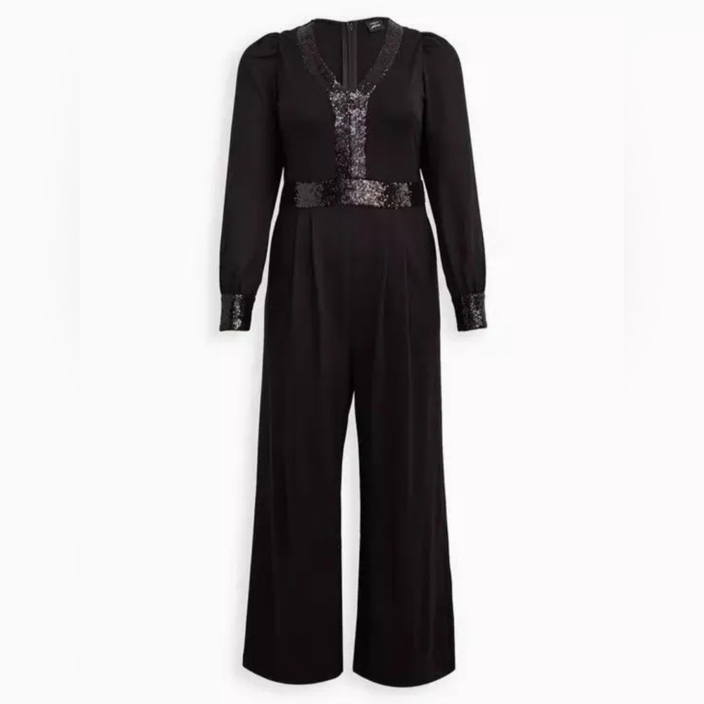 Torrid Sylvia Mollie Sequin Trim Jumpsuit | Size 20